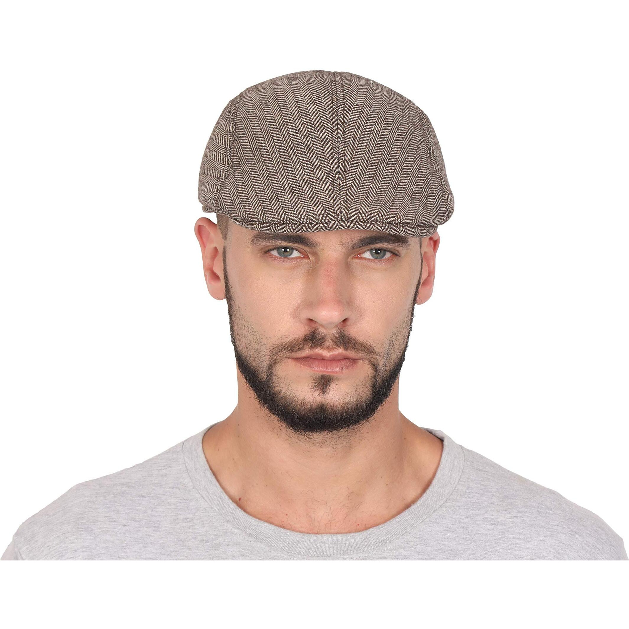 FabSeasons Self Designed Polyester Golf Flat Cap Dark brown