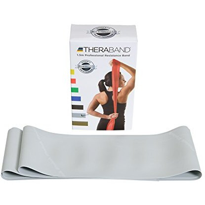 Theraband Silver Super Heavy Resistance Latex Exercise Band 5 Feet(Length) x 5 Inches(Width)