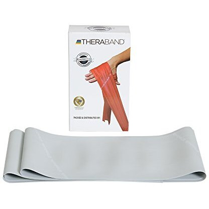 Theraband Silver Super Heavy Resistance Latex Exercise Band 5 Feet(Length) x 5 Inches(Width)