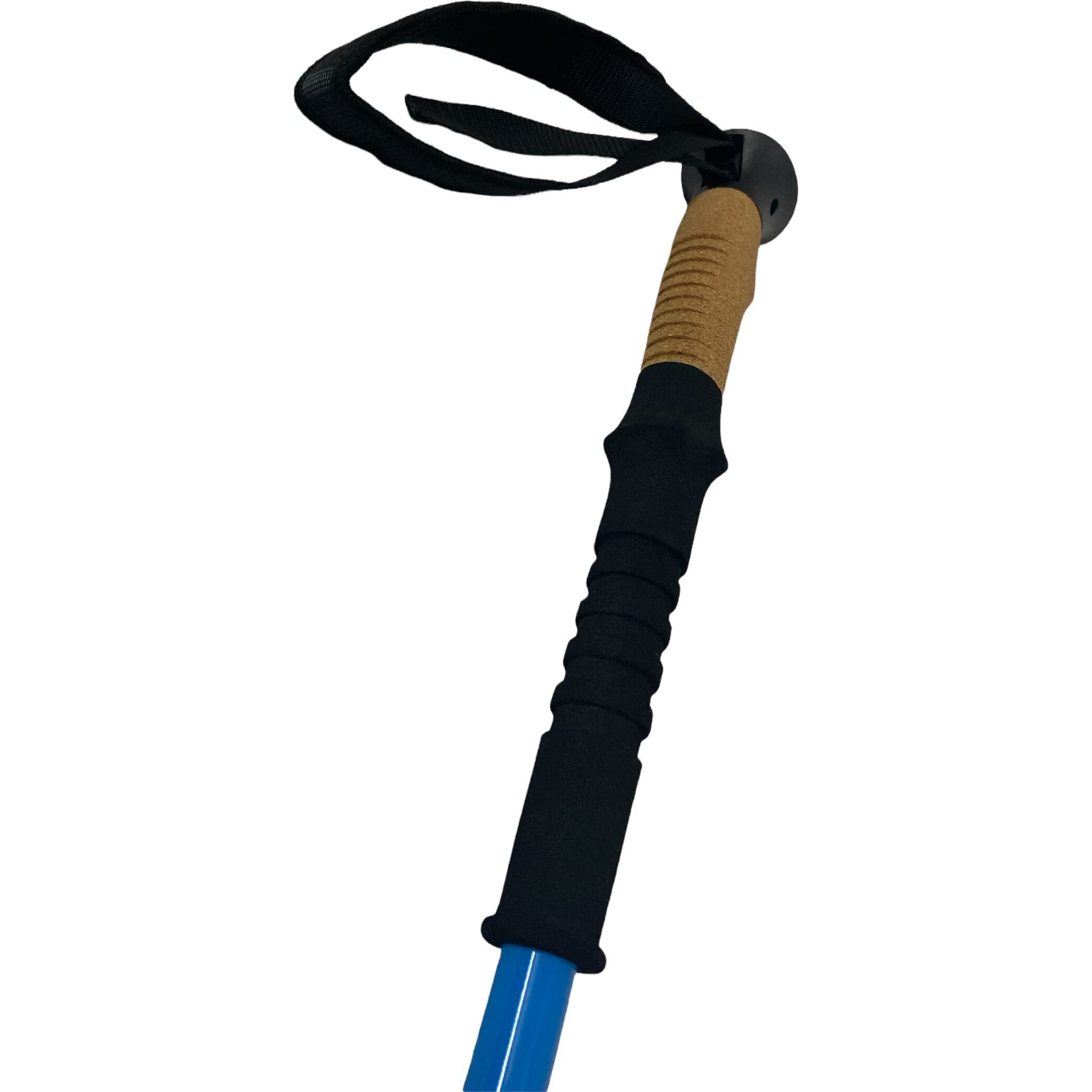 Linist Lightweight Aircraft-Grade Aluminum Trekking Pole with Extended Down Grip Plus Tip Kit and Carry Bag Walking Sticks for Hiking, Heavy Quality 7075 Aluminum with Cork Grip