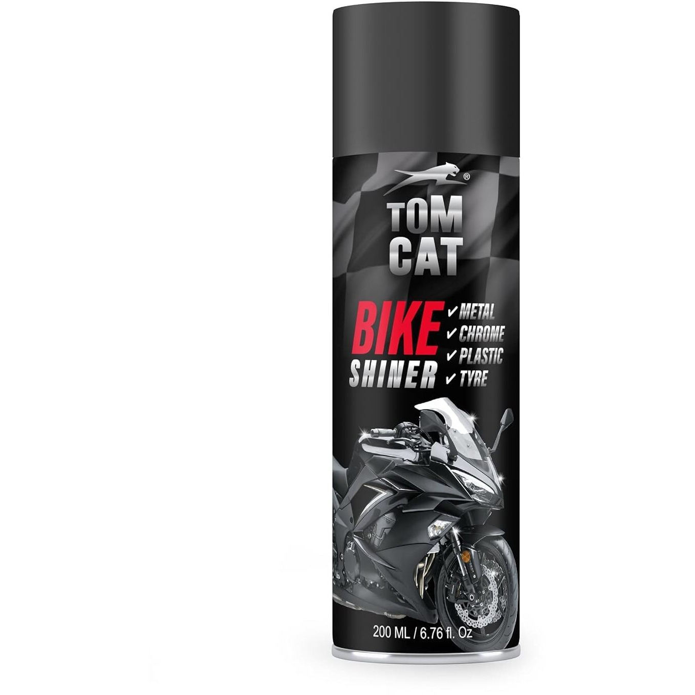 Tom Cat Bike Polish for shining Spray - Bike Cleaning Spray - Multi Surface Polish Spray | Motorbike Shine Spray | Protectant Spray Bike Shiner | Bike Chrome,Plastic | Pack of 1