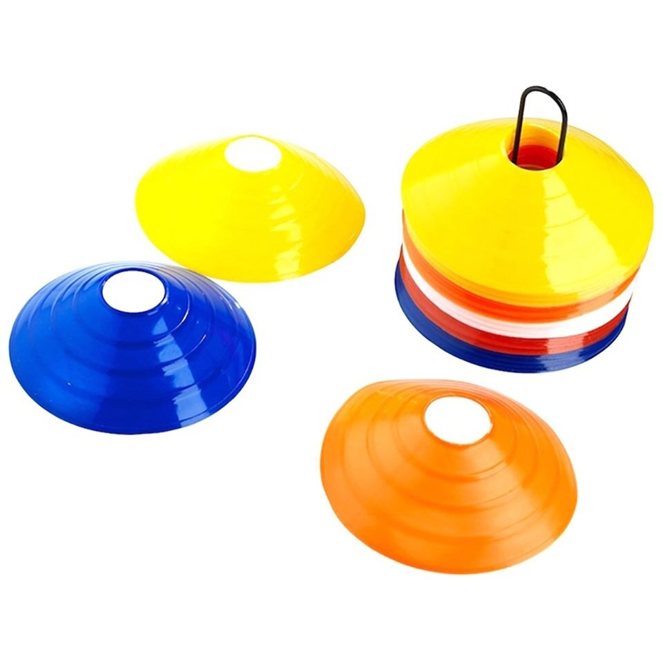SAHNI SPORTS Plastic Training Saucer Cone Marker, Set of 40, Multi-Color
