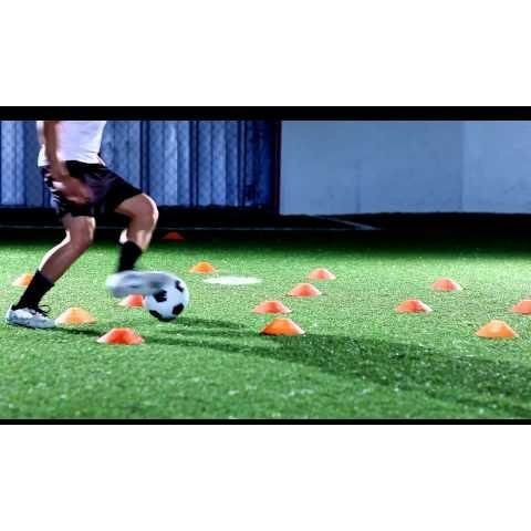 SAHNI SPORTS Plastic Training Saucer Cone Marker, Set of 40, Multi-Color