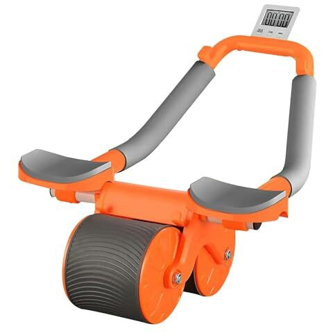 Wearslim Advenced Abs Roller for Men & Women with Automatic Rebound, Strong Elbow Support, Timer, Mobile Holder & Knee Pad