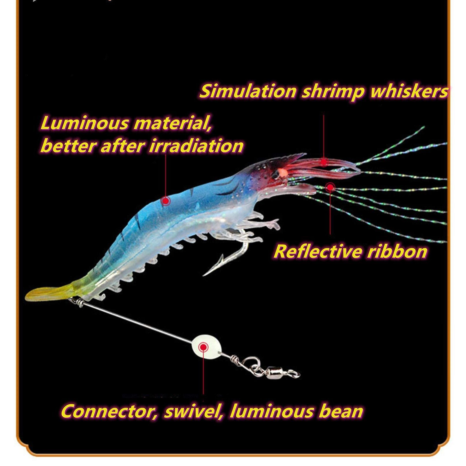 Proberos 7 PCS Simulated Fishing Lures Soft Bait Swimbaits Slow Sinking Swimming Lures Freshwater and Saltwater,Stable and Tempting (Set 2)