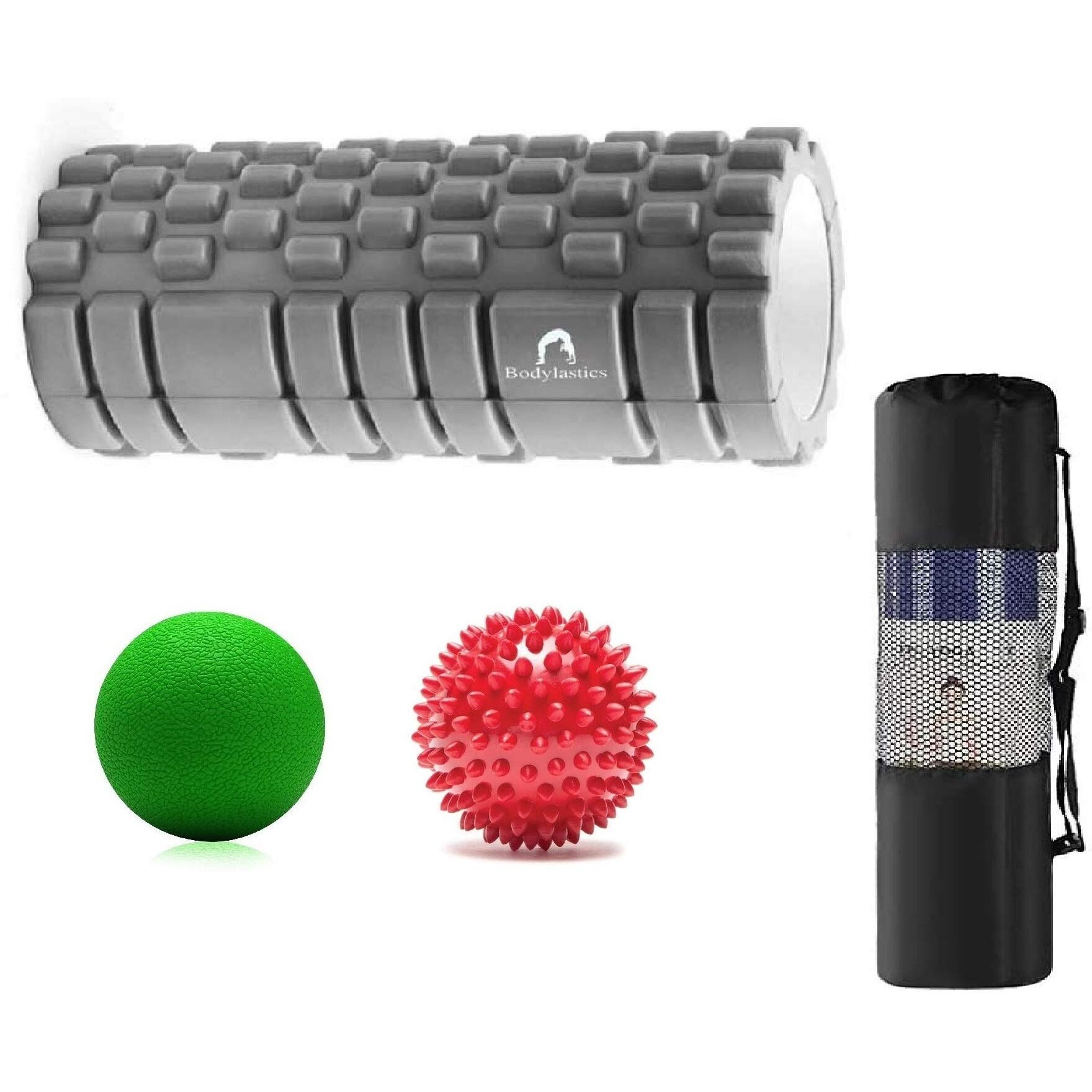 Bodylastics 60cms Foam Roller for Deep Tissue Massage, Relief from Sore Muscles Pain, Pre & Post Exercise Fitness Workout Sessions