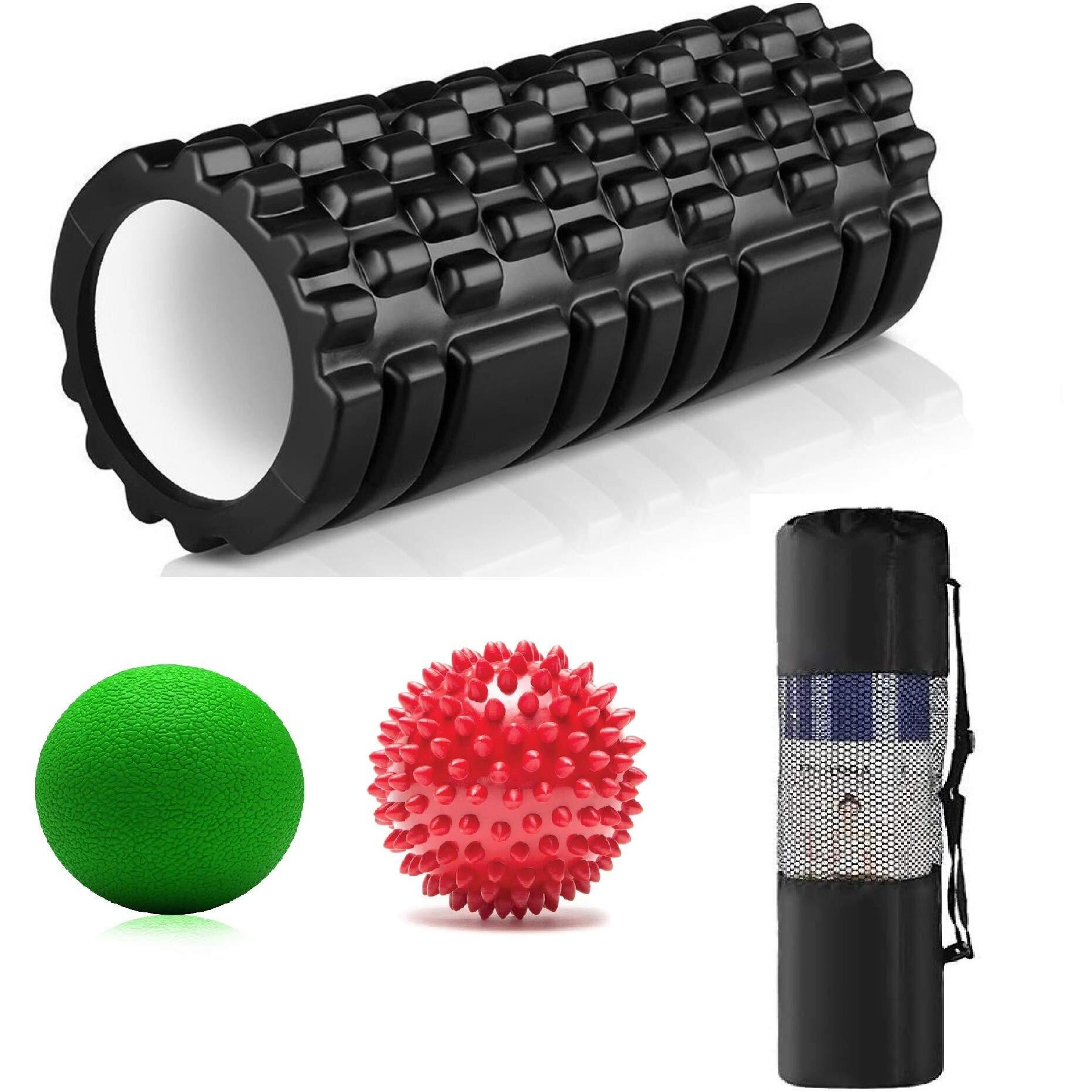 Bodylastics 60cms Foam Roller for Deep Tissue Massage, Relief from Sore Muscles Pain, Pre & Post Exercise Fitness Workout Sessions