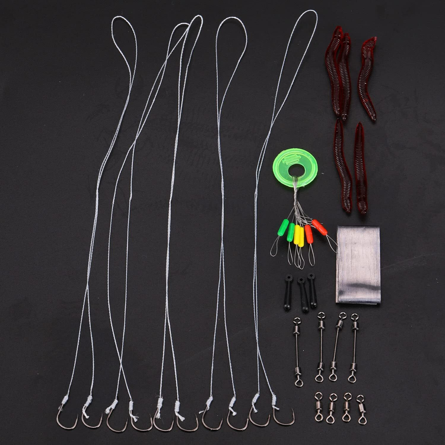 Sougayilang Fishing Accessories Set, Include Fishing Lures, Fishing Swivels, Fishing Sinkers and Fishing Hooks-Type 13
