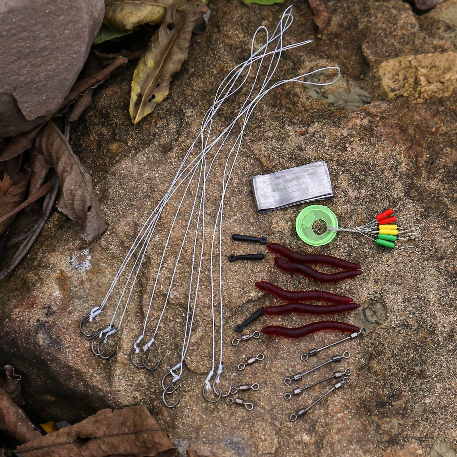 Sougayilang Fishing Accessories Set, Include Fishing Lures, Fishing Swivels, Fishing Sinkers and Fishing Hooks-Type 13