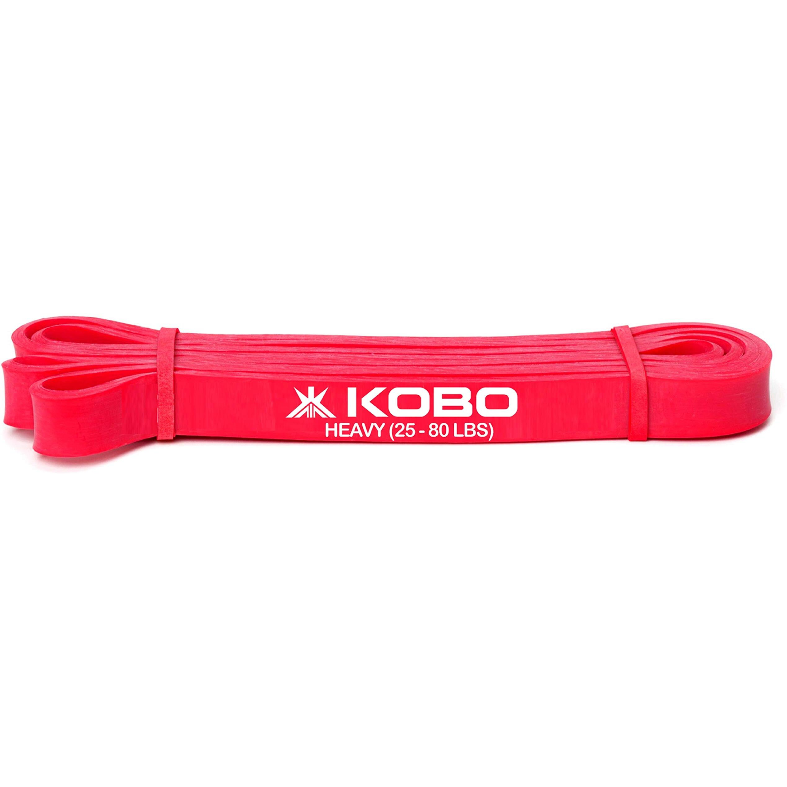 Kobo AC-40 Power Latex Exercise Bands (Red)