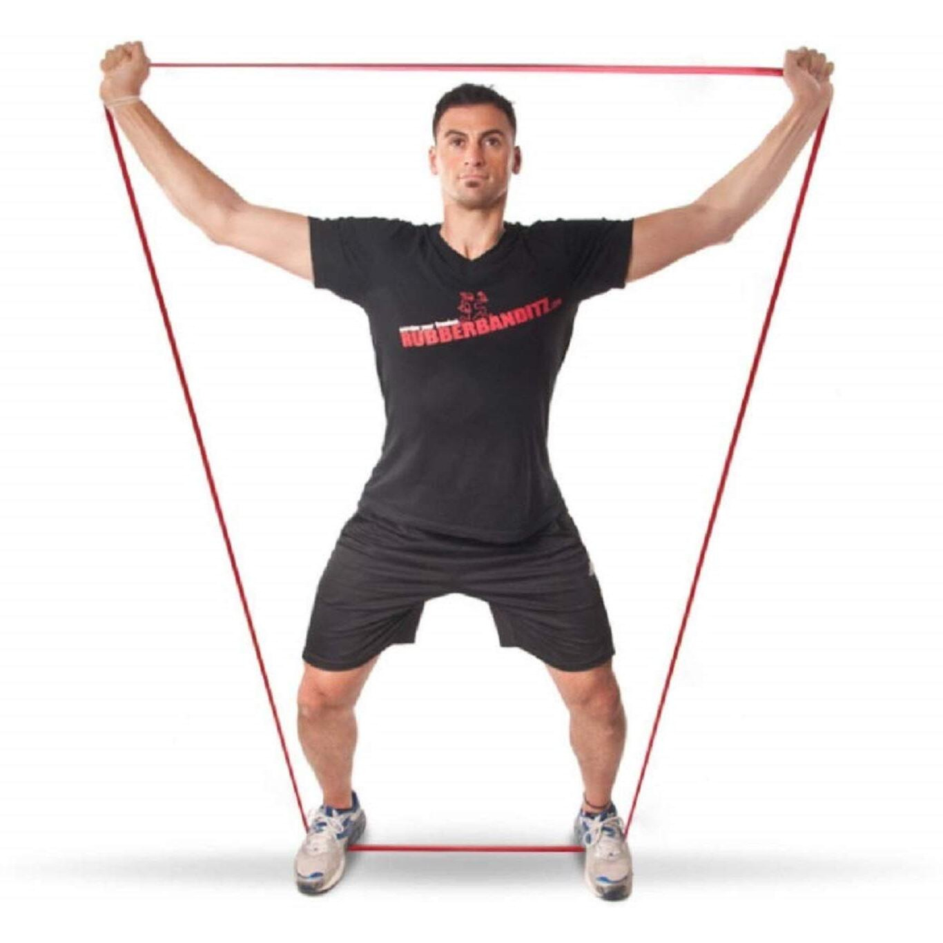 Kobo AC-40 Power Latex Exercise Bands (Red)