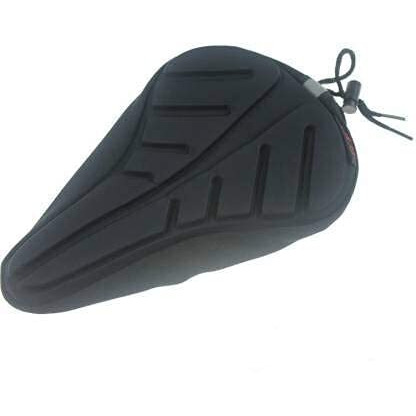 FABSPORTS Microfiber Gel Bike Seat Cover Premium Bicycle Saddle Pad, Extra Gel Cushion, Fits Narrow Slim Seats (11x7.5 inch, black)