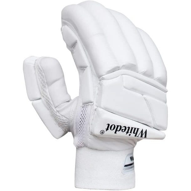 Whitedot Citadel Cricket Batting Gloves||Suitable for Youth|Medium Left Hand||White