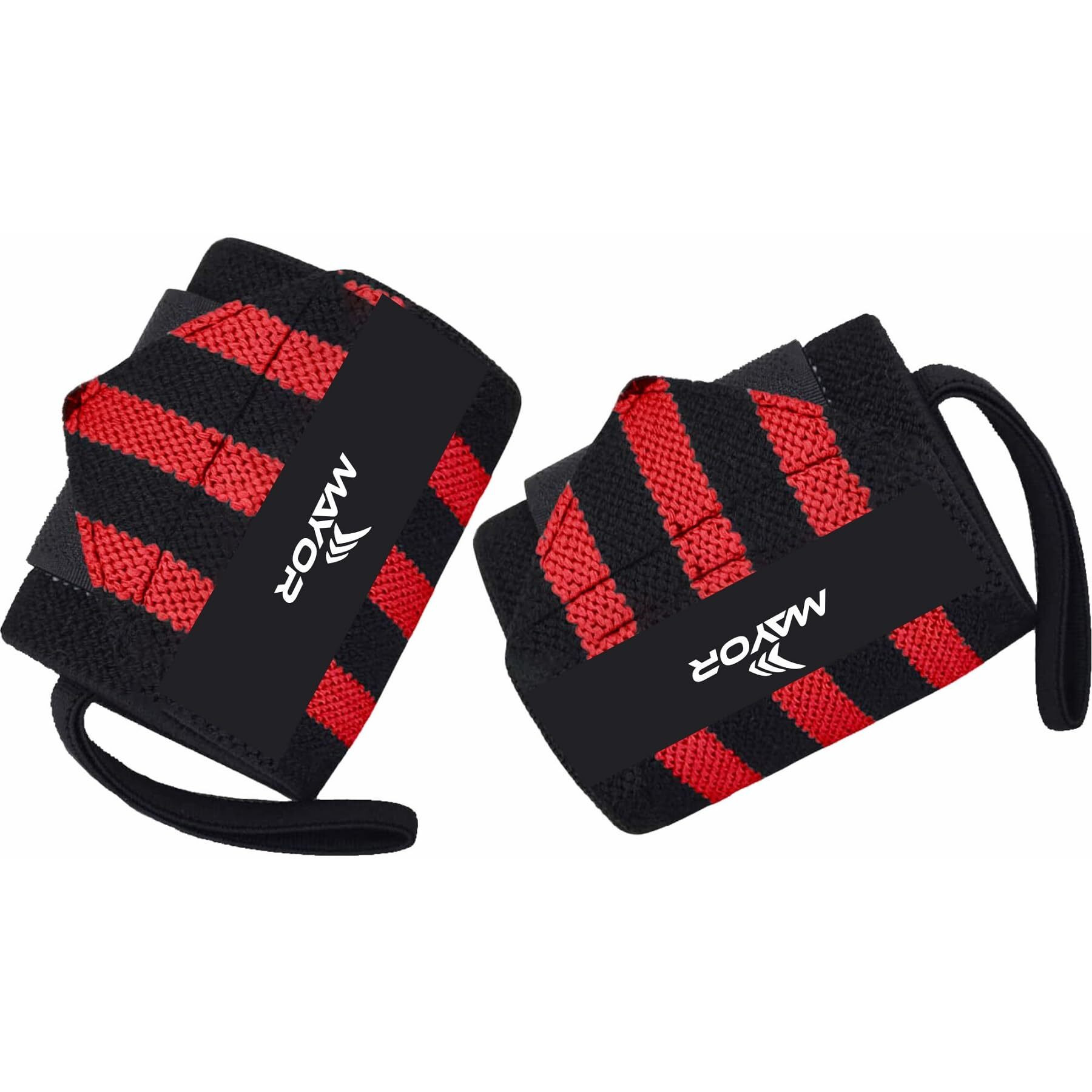 Mayor Secure Gym Gloves (Free Size) (One Size, Red Black)