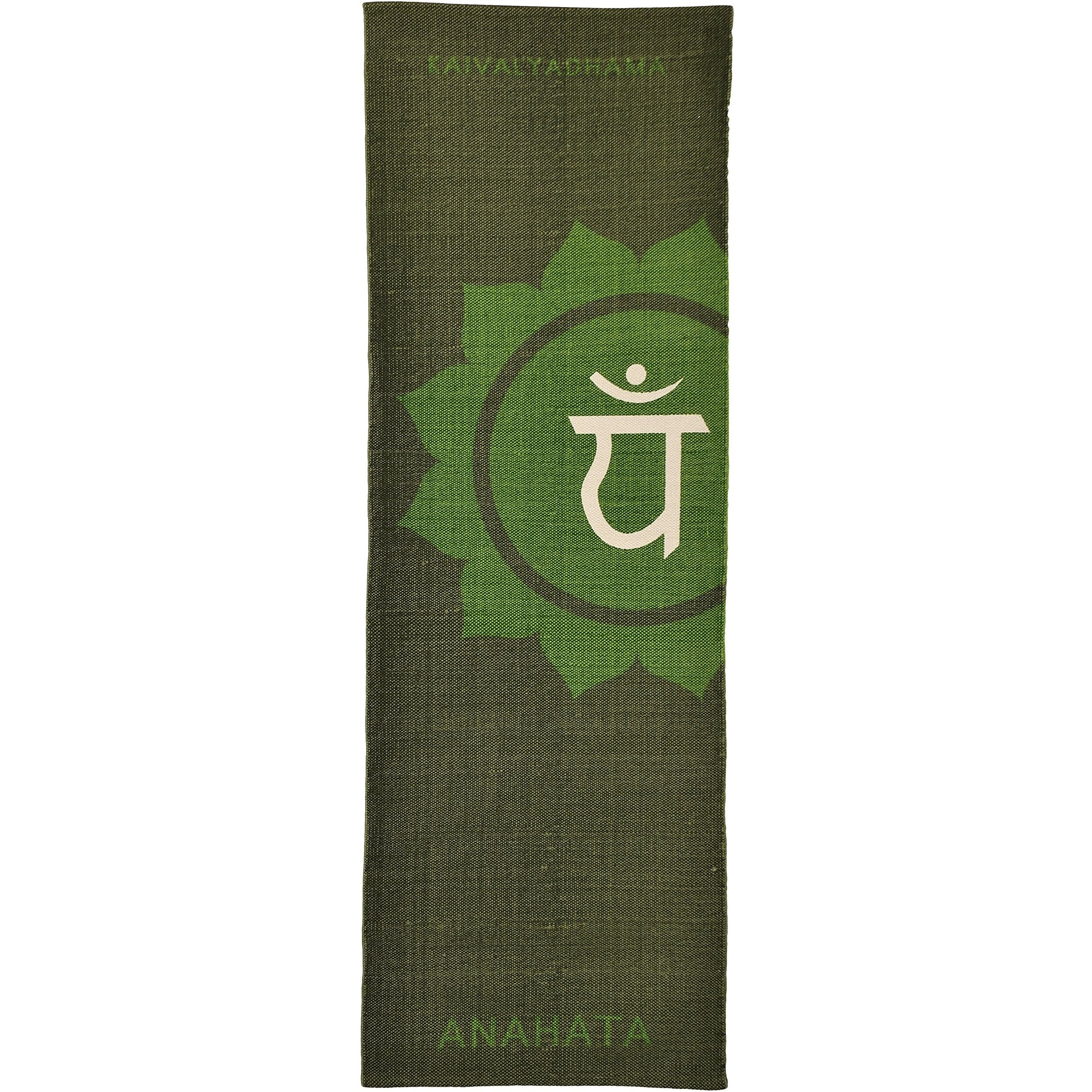 Kaivalyadhama Yoga Mat Non Slip Washable Natural 4mm | Yoga Mat for Women and Men | Cotton Yoga Mat | Yoga Mat | Yoga Mat for Men | Exercise Mat for Home Workout, Outdoors, Yoga, Fitness, Meditation & Pilates For Men & Women (Kaivalyadhama Anahata Green) Eco Friendly Non Slip Anti Skid Gym Workout Yoga Mat for Women 4mm Thick Meditation and Exercise Cotton Yoga Mat