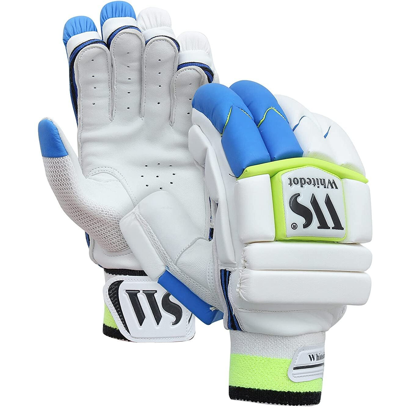 WHITEDOT SPORTS Leather Whitedot Falcon Levlon Cricket Batting Gloves Idol For Mens Large Adult, Left Hand