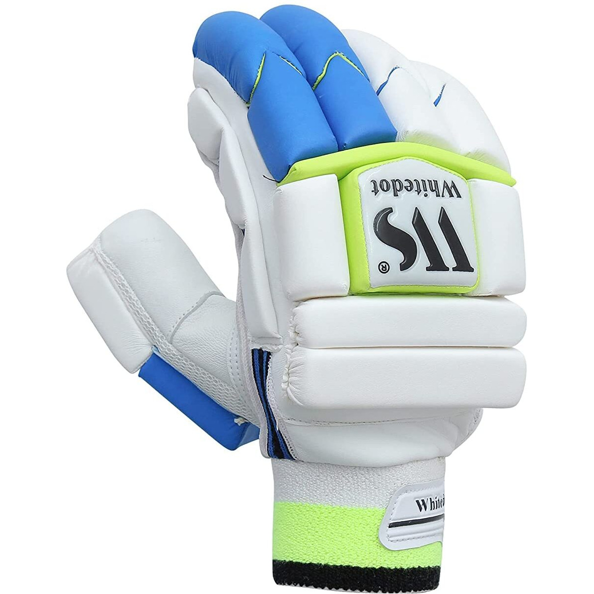 WHITEDOT SPORTS Leather Whitedot Falcon Levlon Cricket Batting Gloves Idol For Mens Large Adult, Left Hand