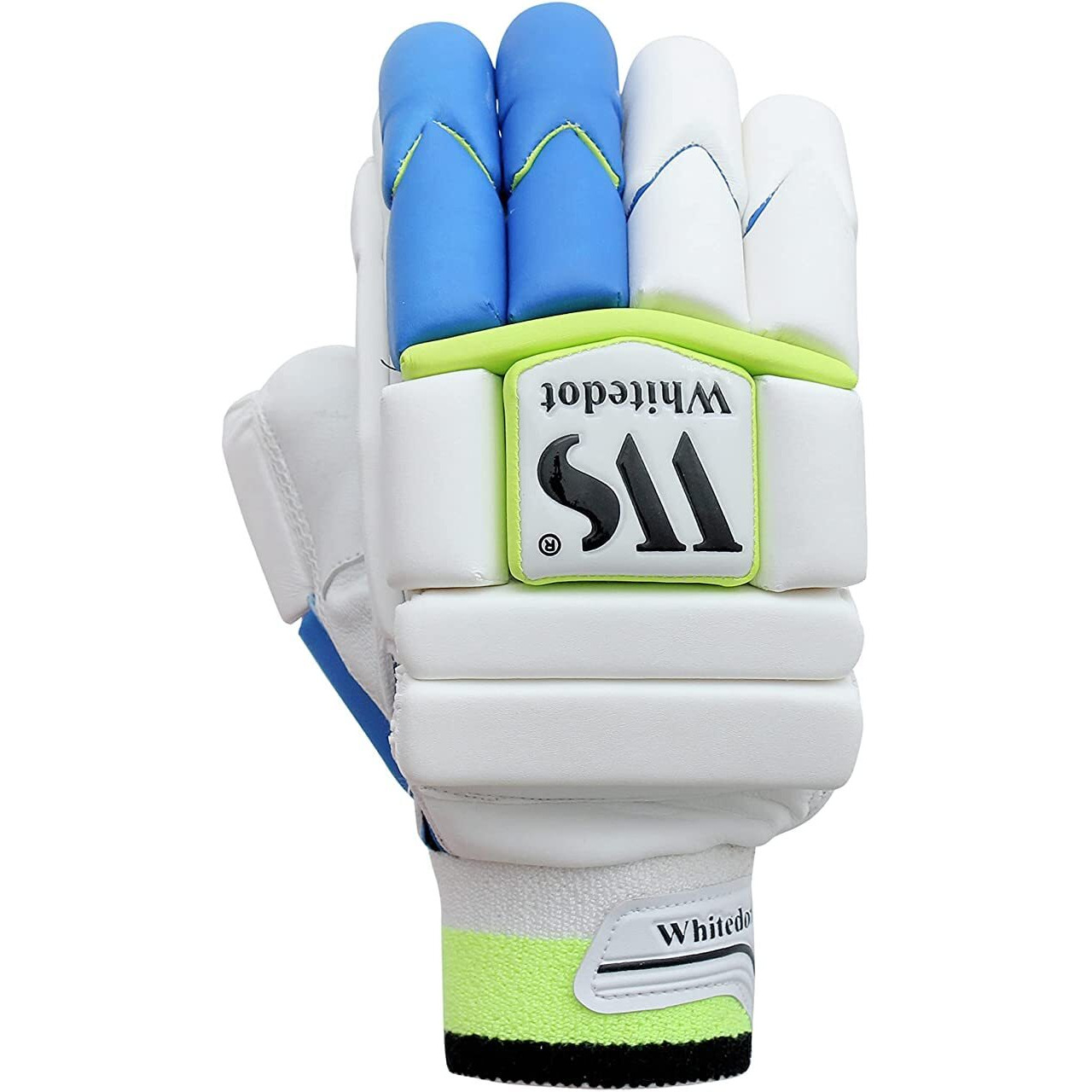 WHITEDOT SPORTS Leather Whitedot Falcon Levlon Cricket Batting Gloves Idol For Mens Large Adult, Left Hand