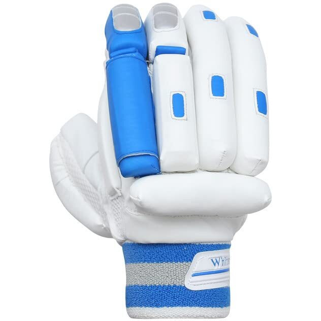 Whitedot Spliit Cricket Batting Gloves|Suitable for Boys Left Hand|White||