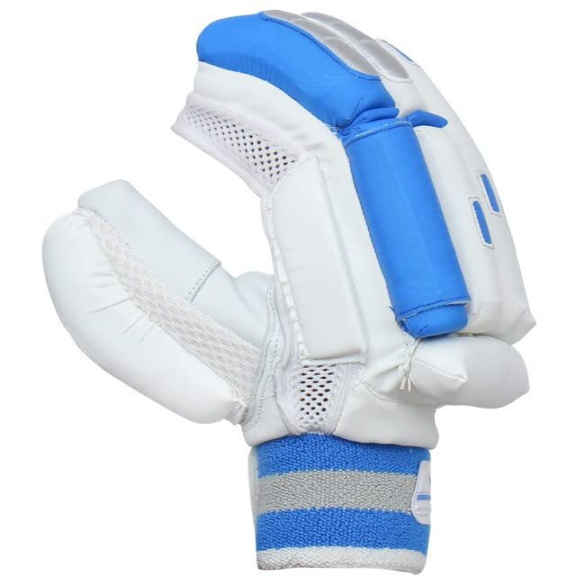Whitedot Spliit Cricket Batting Gloves|Suitable for Boys Left Hand|White||