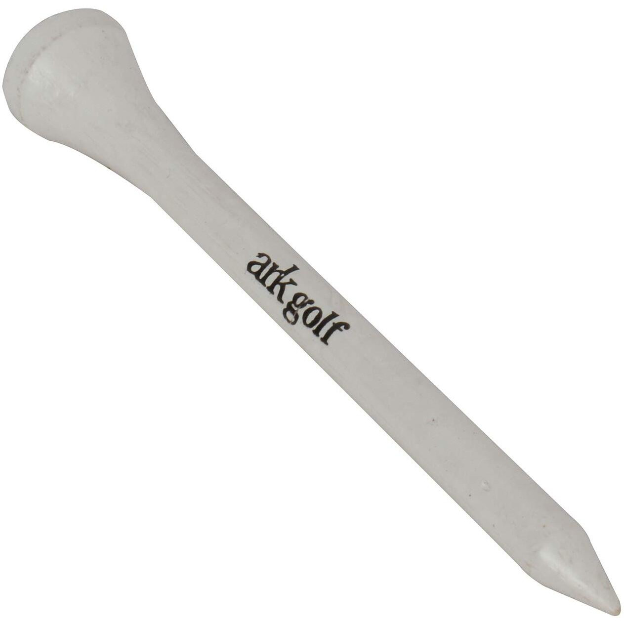 ARK GOLF White Professional International Level 70 mm Bamboo Tees (25 Pieces)