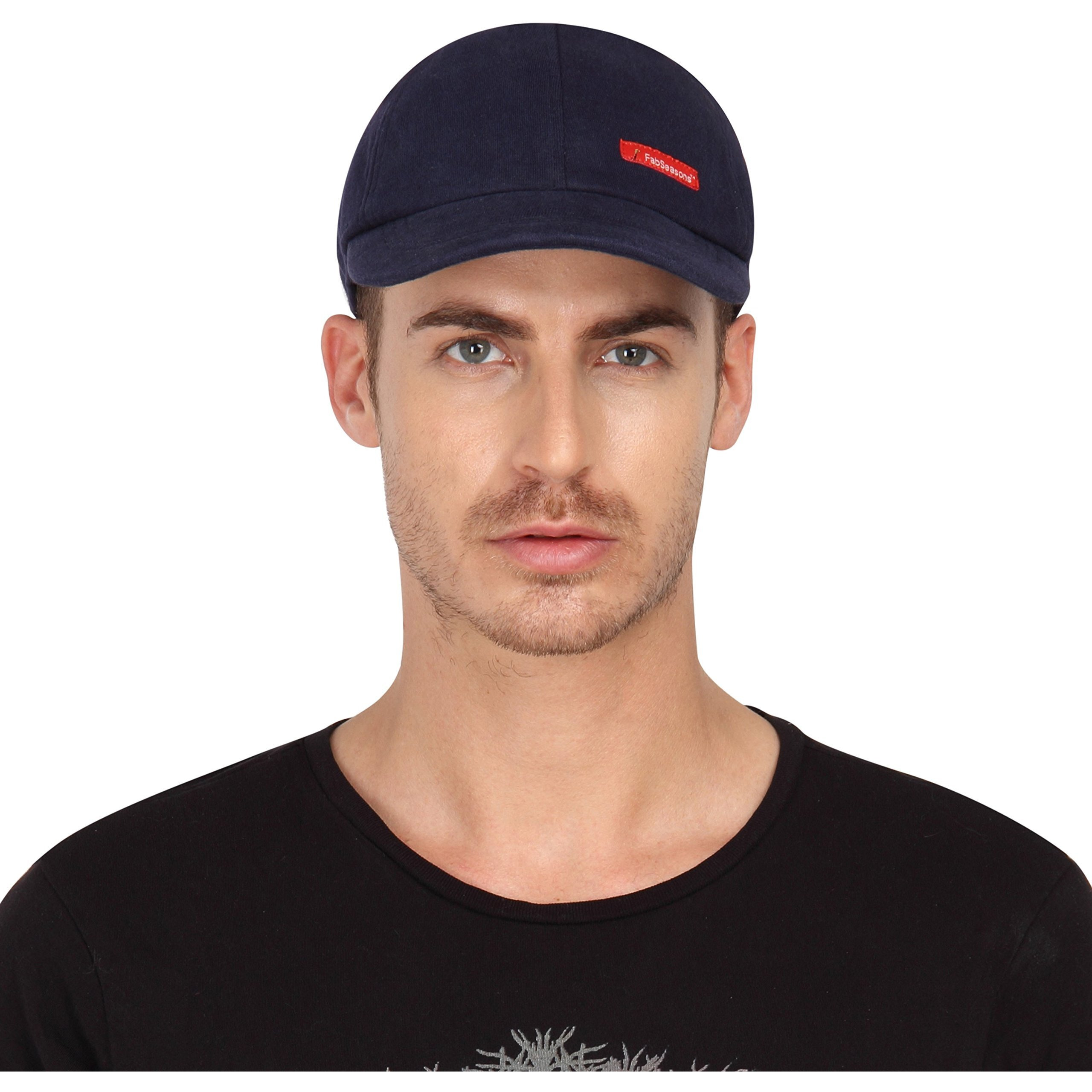 FabSeasons Cotton Unisex Adjustable Size Cap(Blue)