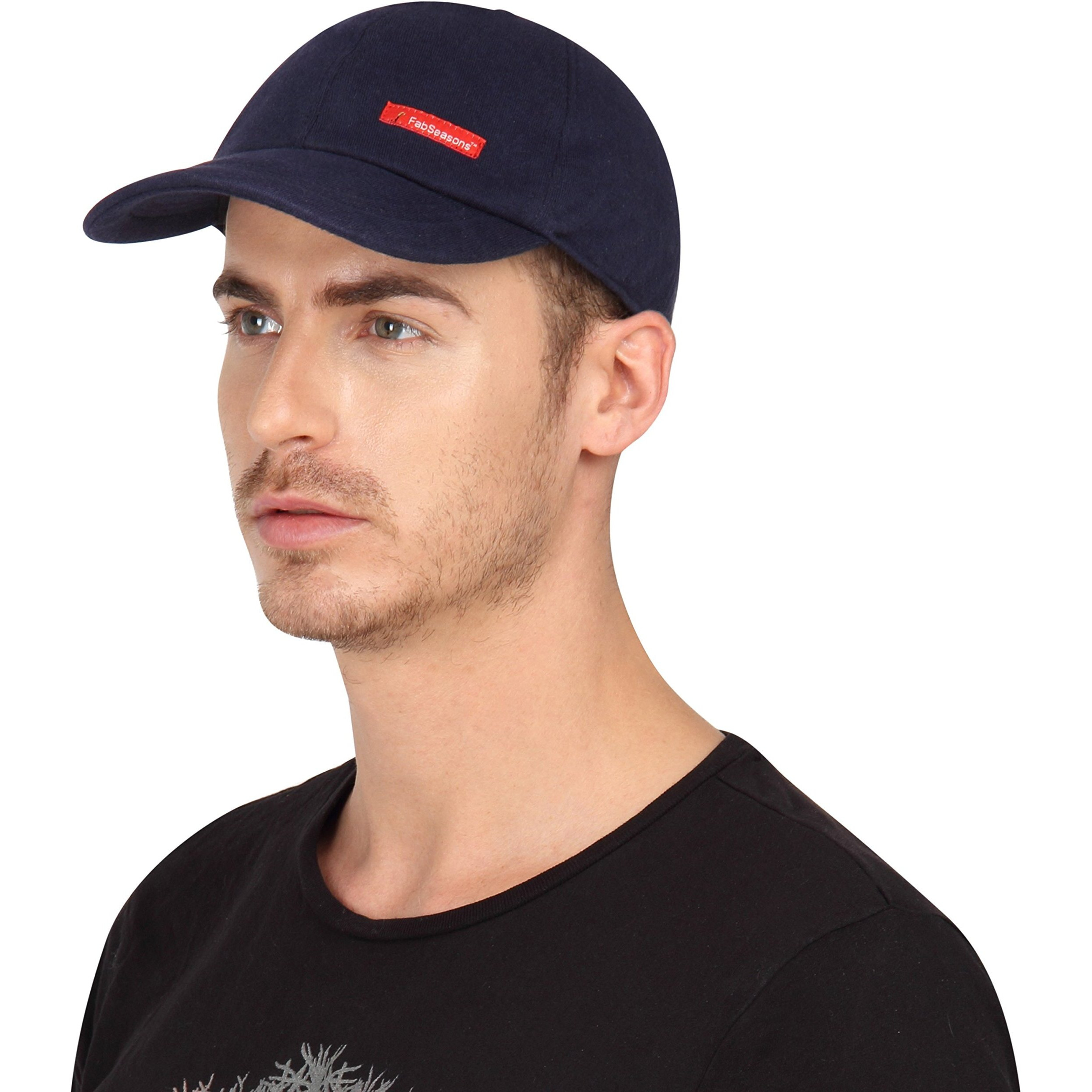 FabSeasons Cotton Unisex Adjustable Size Cap(Blue)