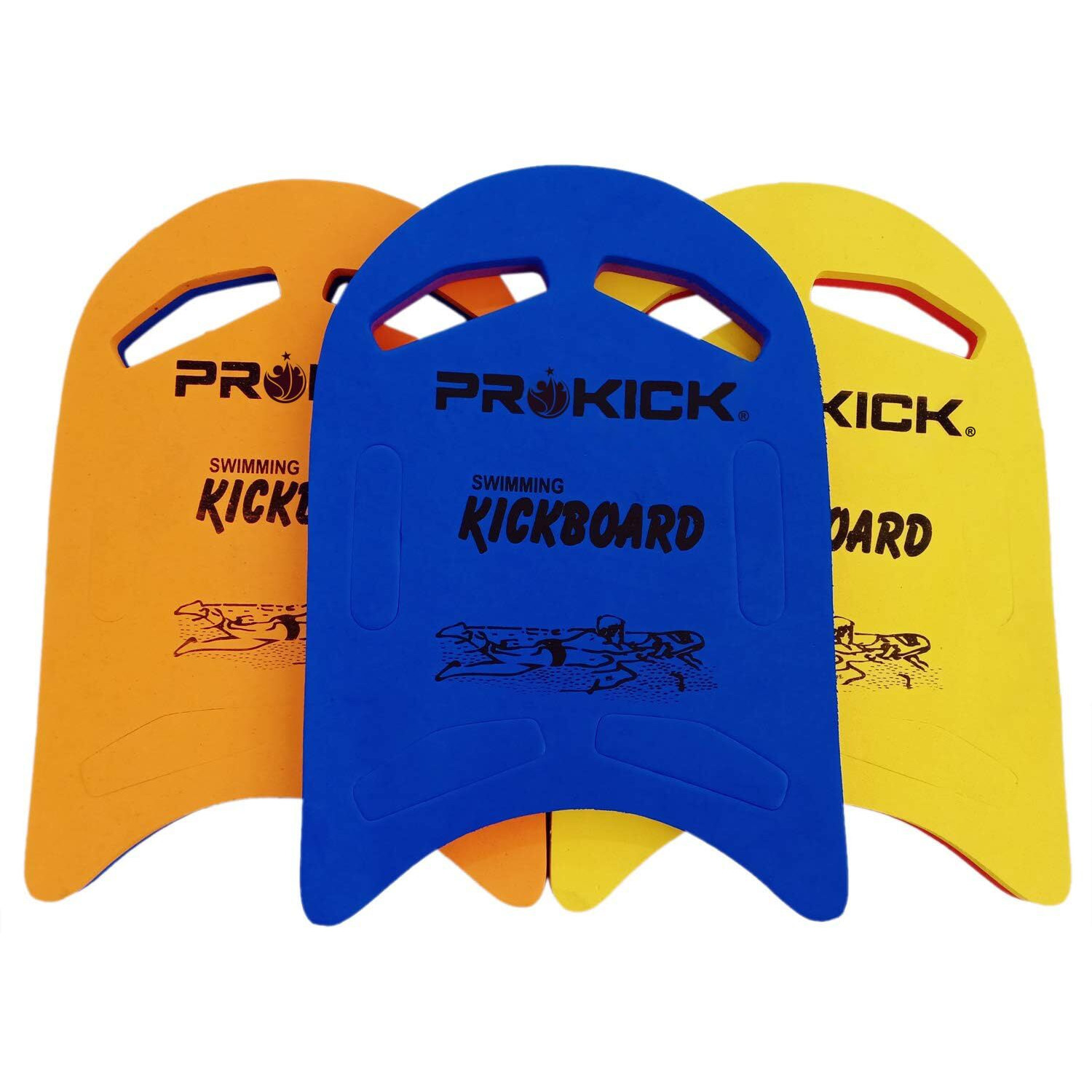 Prokick Unisex Adult Swimming Kickboard - Safe Training Aid Float Hand Board of Foam Double Colour 1 Piece