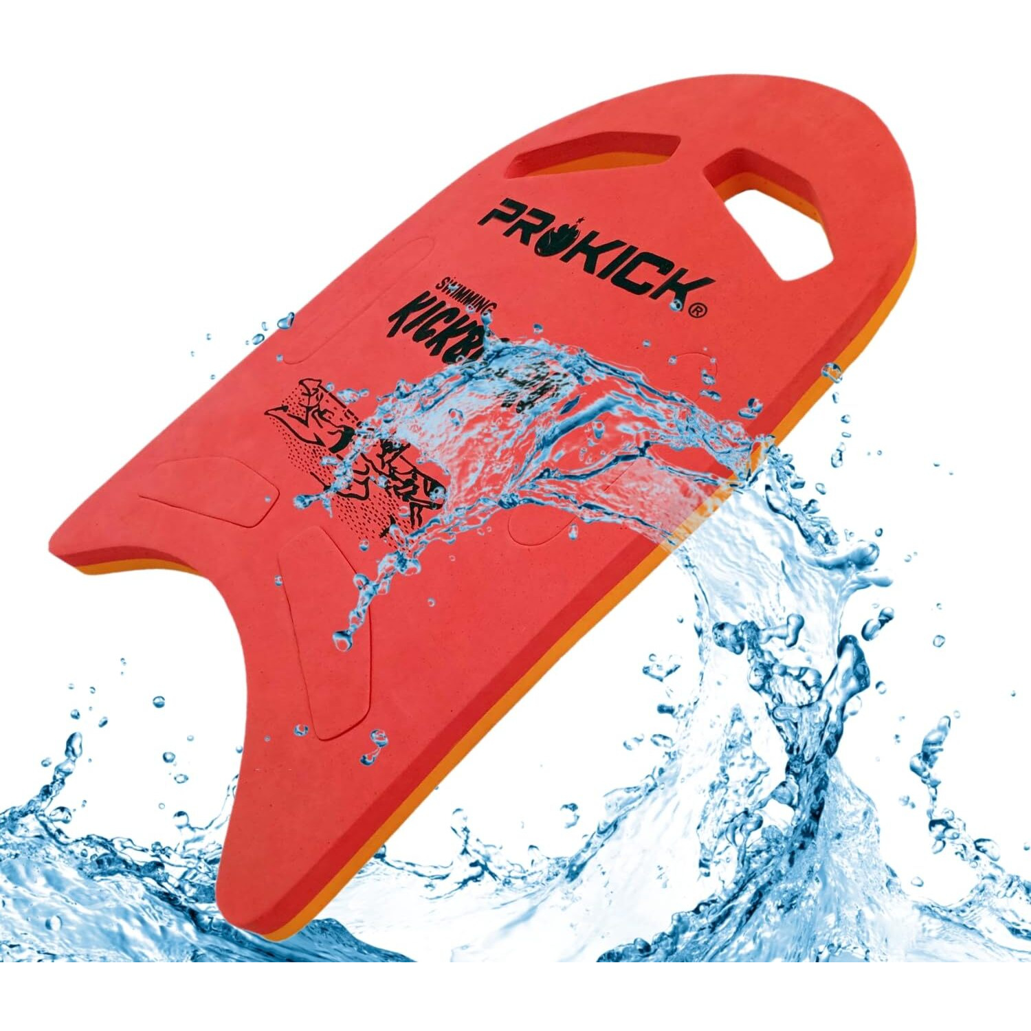 Prokick Unisex Adult Swimming Kickboard - Safe Training Aid Float Hand Board of Foam Double Colour 1 Piece