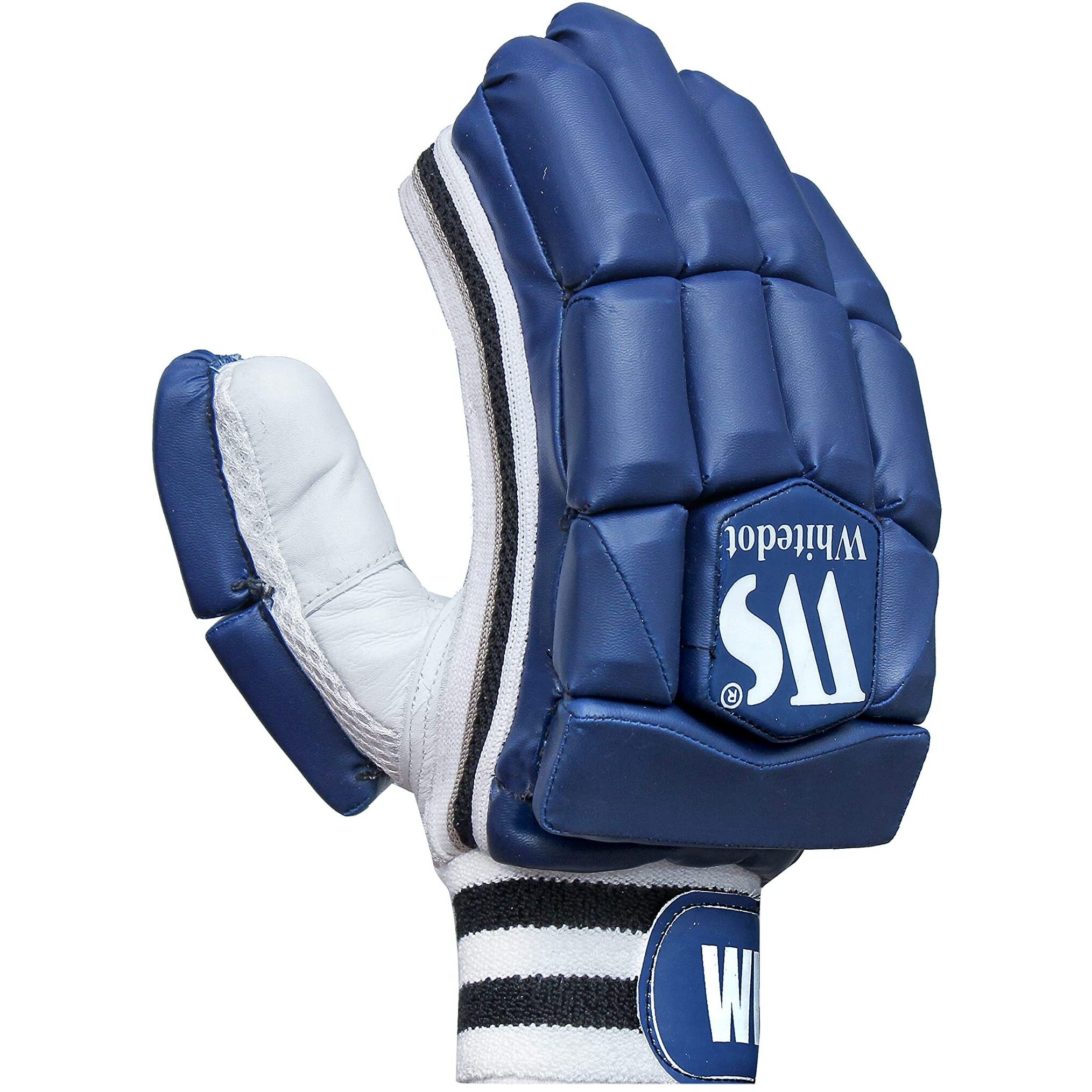 Whitedot Capital Cricket Batting Gloves||Suitable for Mens|Adult|Large Right Hand||Navy Blue