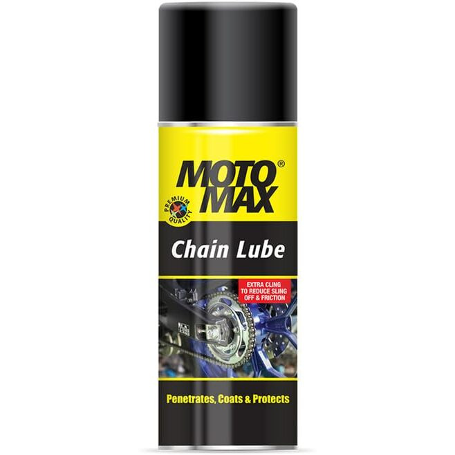 Motomax Chain Lube Spray 400 ml|Bike Chain Lubricant, Protects from rust - Chain, sprockets for Bikes, Cycle, Cars|Avoid Sling Off & Prevent Chain breakage| Extended Chain Life