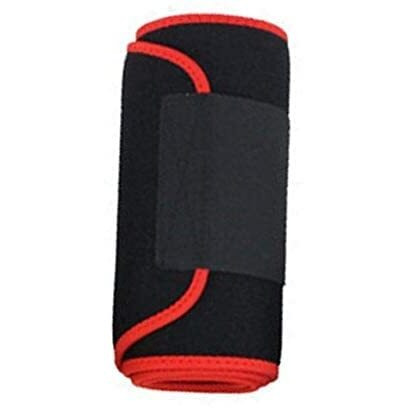 MALAN Weight Loss Hot Slimming Belt for Men, Women Belly Sweat Slim Belt Neoprene Fat Burning Sauna Waist Trainer Healthy Sweat, Weight Loss, Lower Back Posture Black (Free Size) (Red)