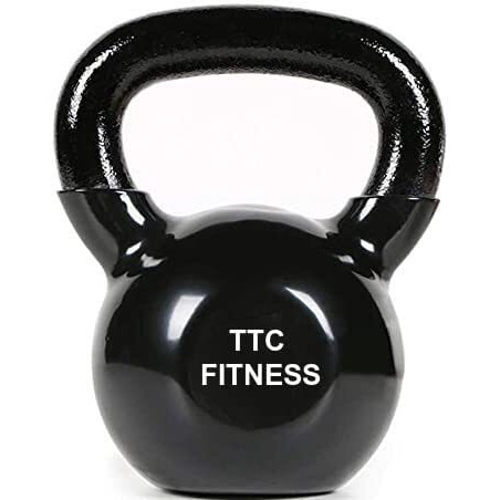 TTC Fitness Vinyl Coated Solid Kettlebell for Home Gym, 6 Kg
