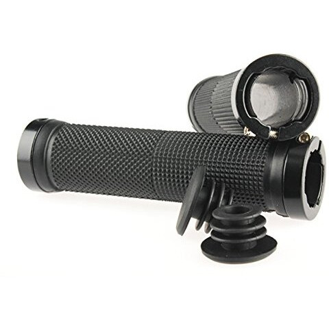 FASTPED Pair Cycling Lock-on Anti-Slip Bicycle Handlebar Handle Grip for MTB Black Handle Grip for Cycle - Non-Slip and Firm, Handles Grips for Beach Cruiser Razor Scooter BMX MTB