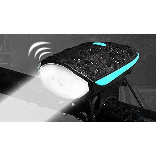 Linist USB Rechargeable Bicycle Horn and Light 140 Db Horn with 300 Lumens Light 3 Modes