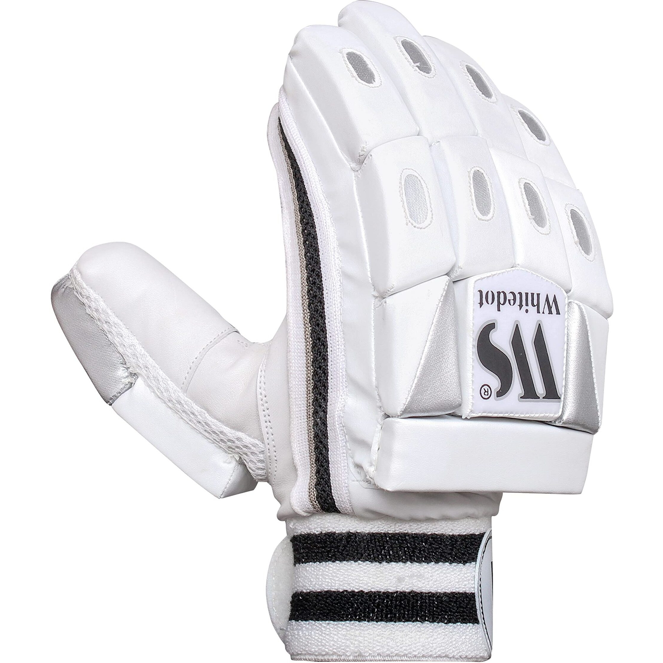 Whitedot Dot 2.1 Cricket Batting Gloves||Suitable for Youth|Medium Right Hand||White