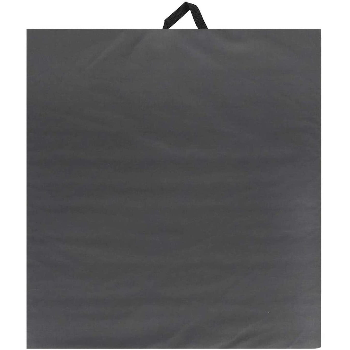 Olivio PU Leather Yoga Mat | 10mm Extra Thick Yoga Mat Exercise, Fitness & Meditation with Carrying Strap for Men & Women - Black