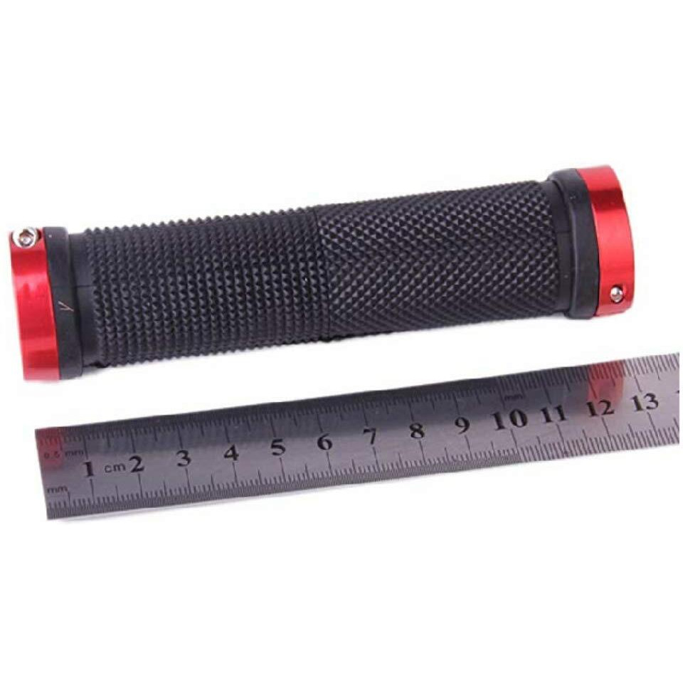 FASTPED Pair Cycling Lock-on Anti-Slip Bicycle Handlebar Handle Grips for MTB BMX (RED) Bicycle Grip Cycling Lock Standard Bicycle Components Color Standard Bicycle Handlebar Grips Quality Product