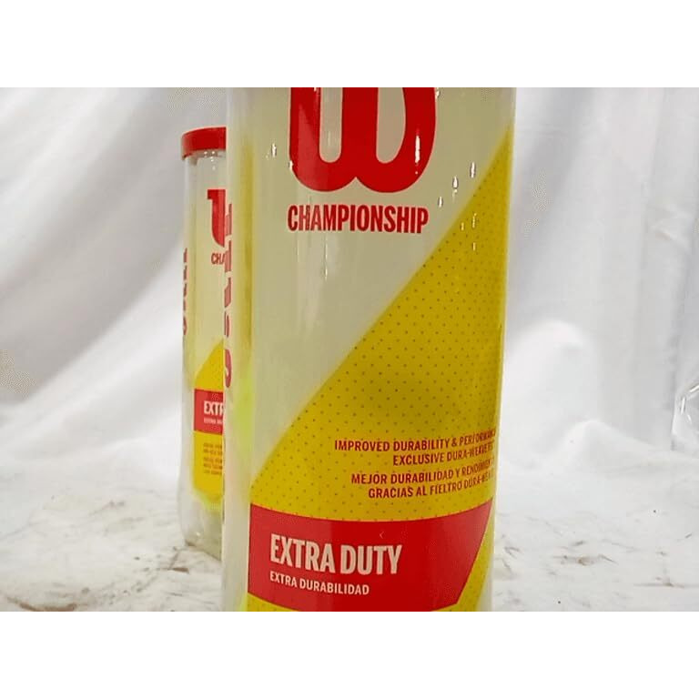 Wilson Championship Synthetic Tennis Balls|2 Can|6 Balls(3 Balls Can) (Yellow)