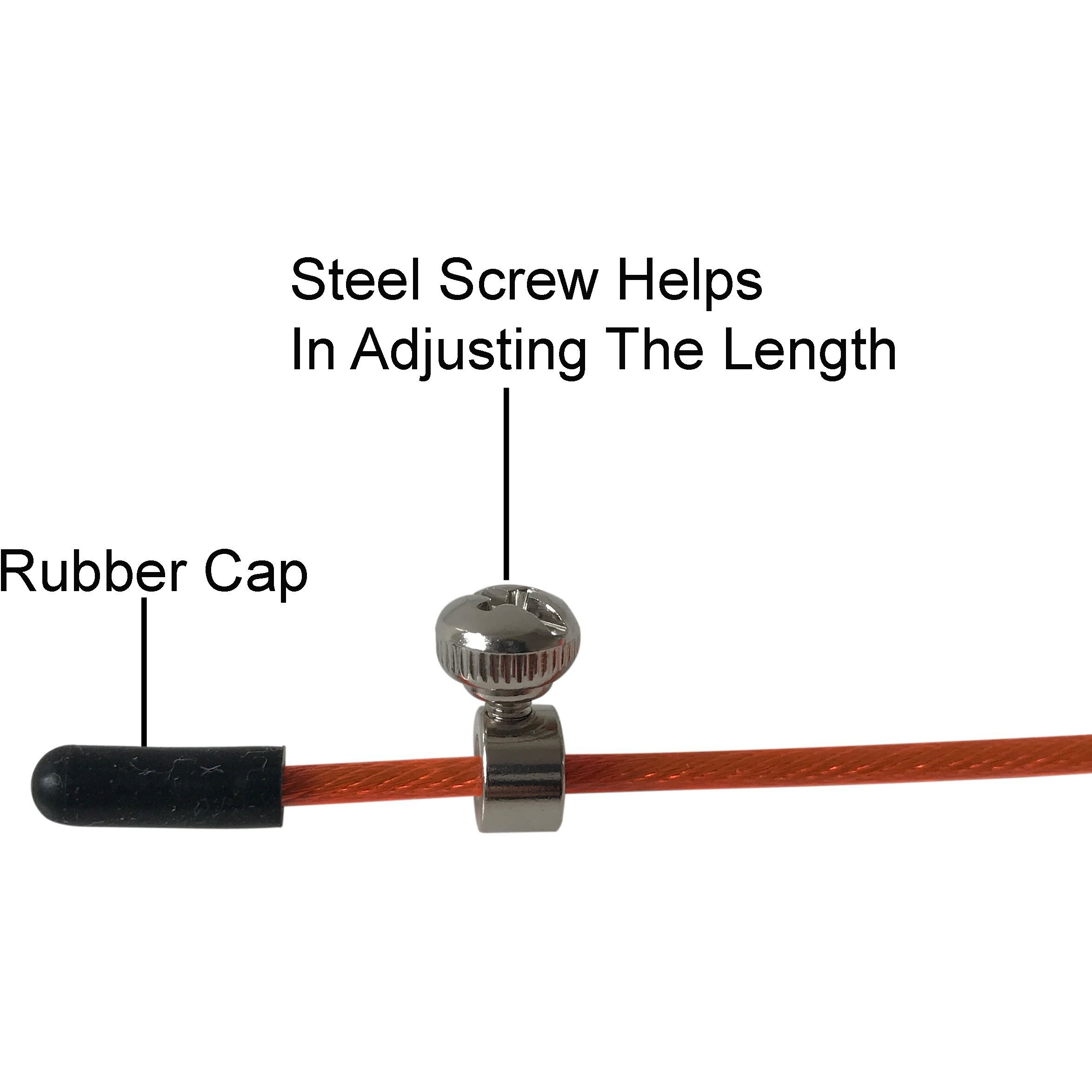 Curveit Leap Speed Skipping Rope with Adjustable Length Rope and Anti-Slip Handles, Perfect for Crossfit, Double Unders and HIIT Cardio