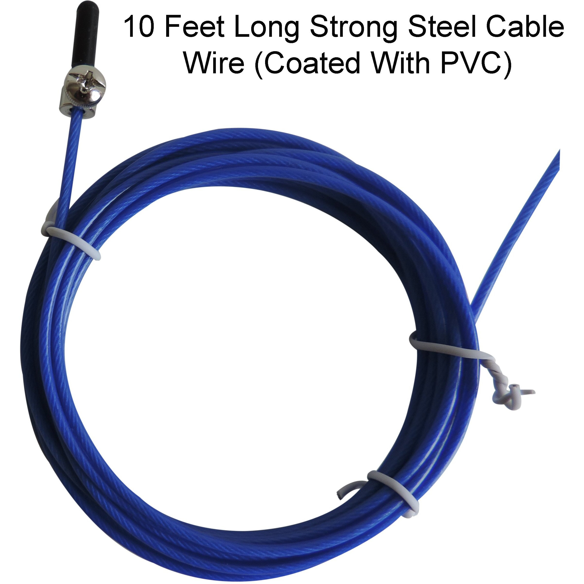Curveit Leap Speed Skipping Rope with Adjustable Length Rope and Anti-Slip Handles, Perfect for Crossfit, Double Unders and HIIT Cardio