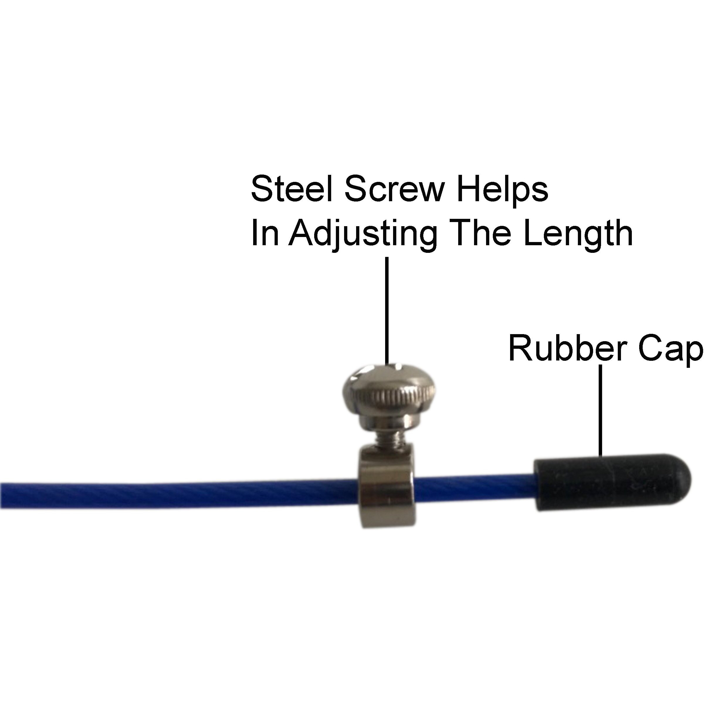 Curveit Leap Speed Skipping Rope with Adjustable Length Rope and Anti-Slip Handles, Perfect for Crossfit, Double Unders and HIIT Cardio
