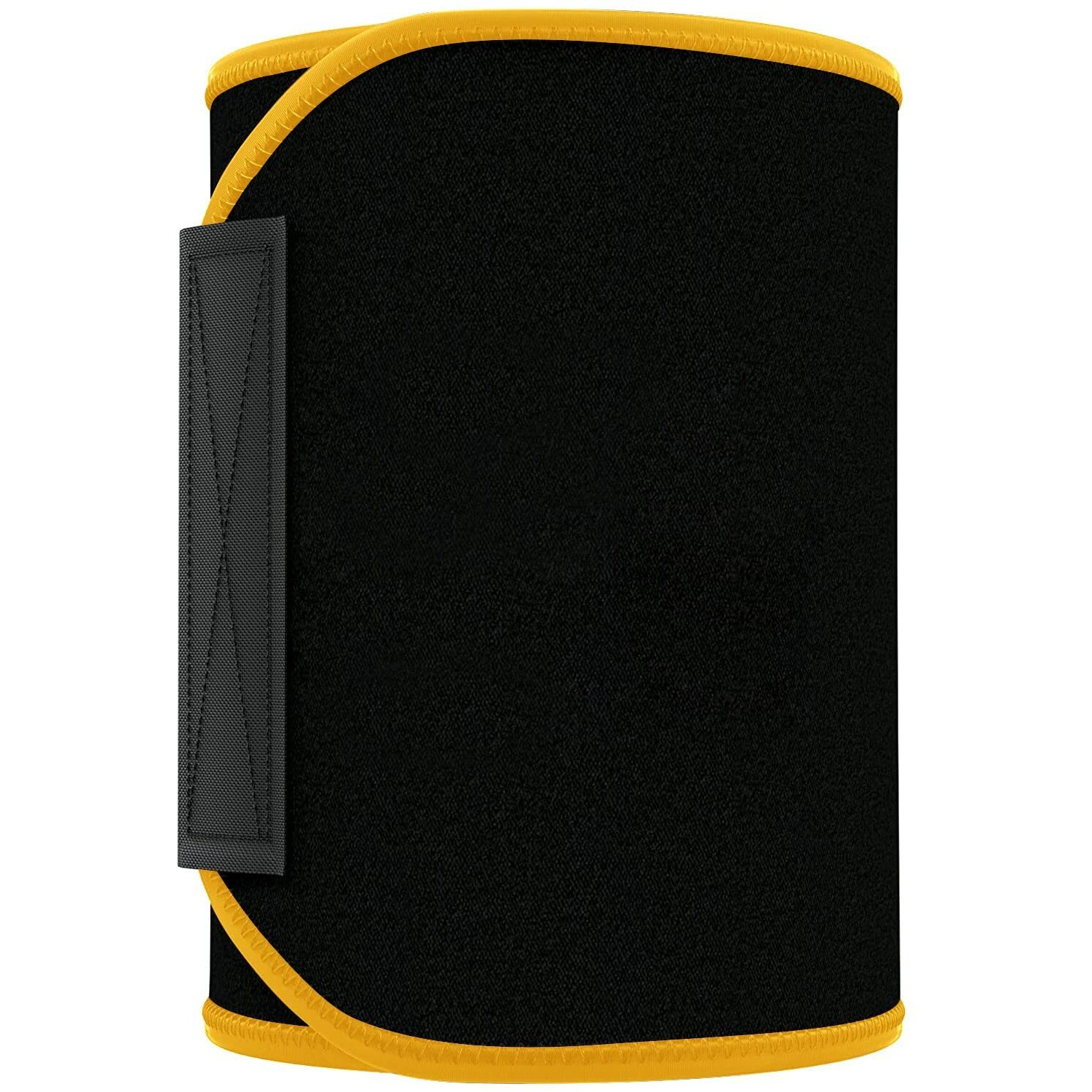 LEOPAX Neoprene Ab Trainer Waist Support Belt, Stomach Back Exercise Tummy Body Wrap for Men & Women - Yellow (Size - 117CM)