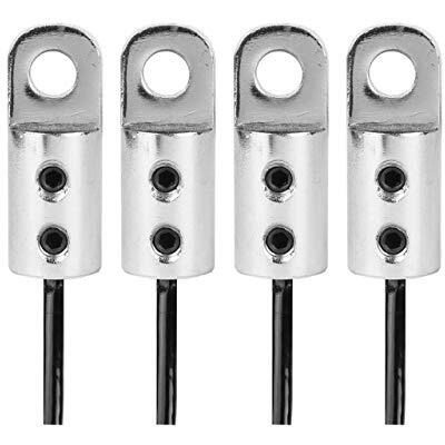 M ART Gym Wire Lock Solid and Heavy L-Key STANDERED Size(Pack of 8).