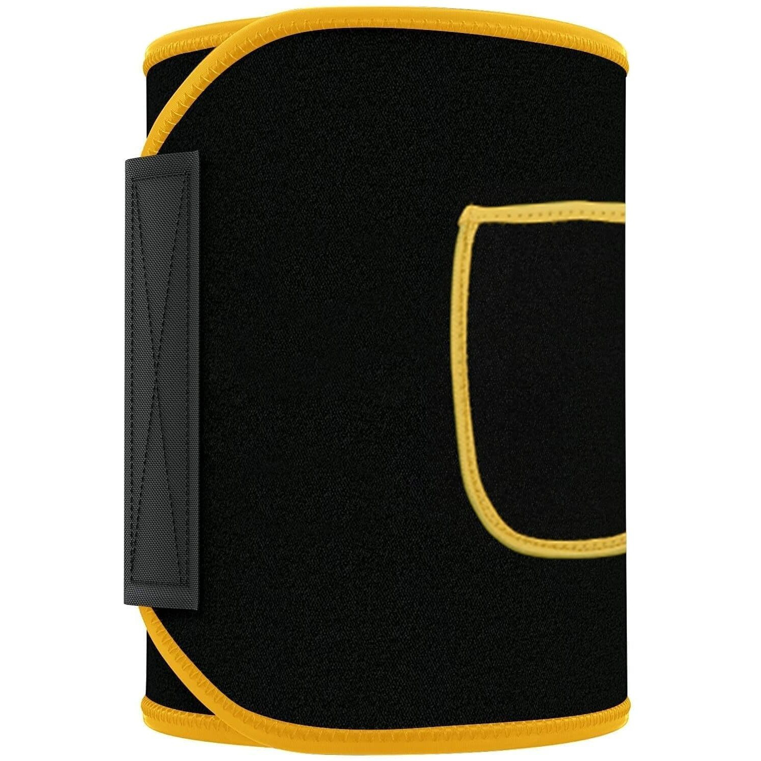 LEOPAX Waist Trimmer for Women and Men - Sweat Band Waist Trainer for High-Intensity Training & Workouts - (Yellow, XL)