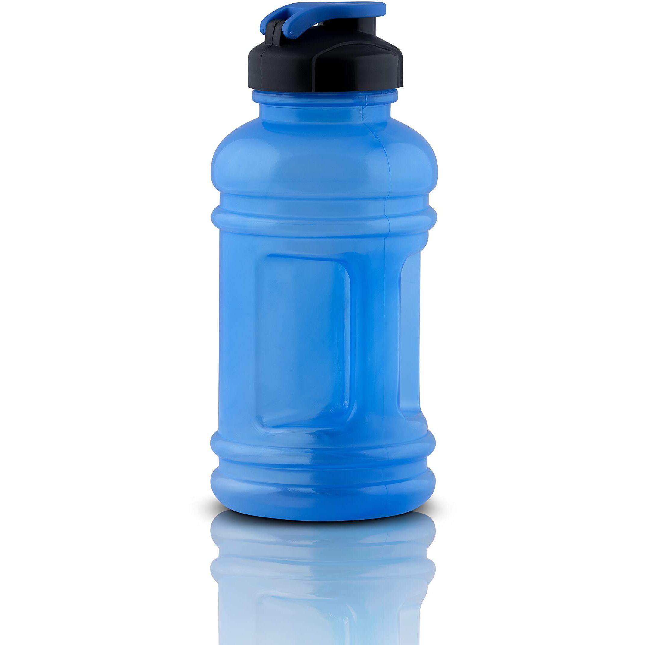 DOVEAZ XTREME Sports Water Bottles for Office use Protein Shaker Bottle Gallon Water Bottle (1 LTR)(1000 ml) with Mixer Ball (BPA-Free, Unbreakable, Freezer Safe) (BLUE)