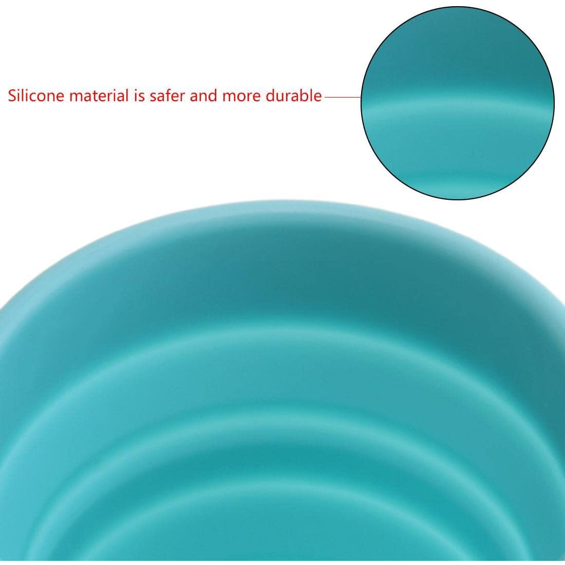 Ramkuwar Collapsible Cups with Lid Silicone Folding Camping Water Cup Set of 2 Expandable Drinking Cup 200ML Portable Foldable Water Cups for Camping Outdoor Hiking Travel Picnic Blue Colour