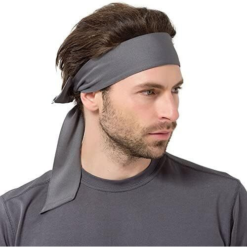 PAROPKAR Men Women Sport Running Headband Moisture Wicking Workout Stretchy Moisture Wicking Hairband for Cricket Football Basketball Running Cycling Yoga Band
