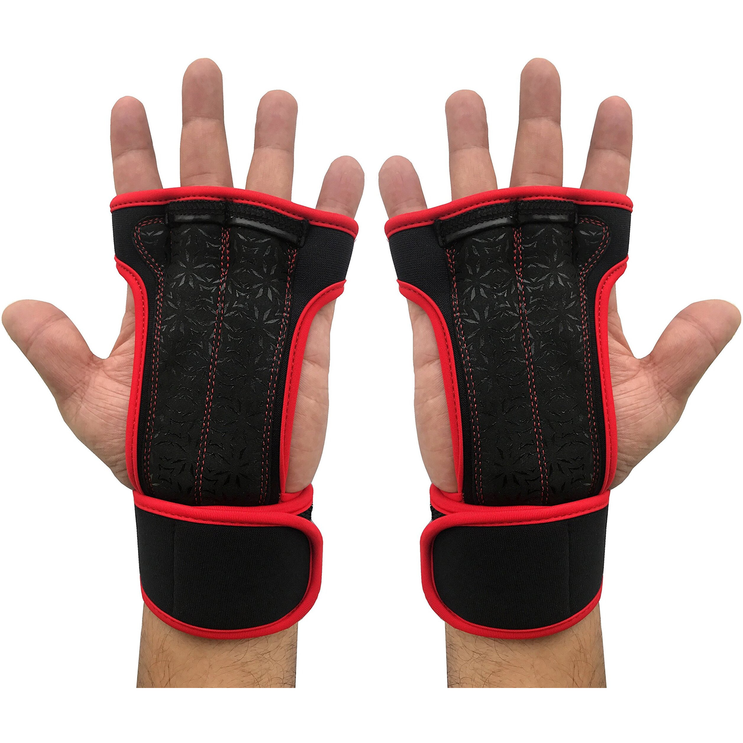 Kobo WTG-18-RED-XL Hand Protector for Fitness Training with Wrist Support, XL (Multi Colour)