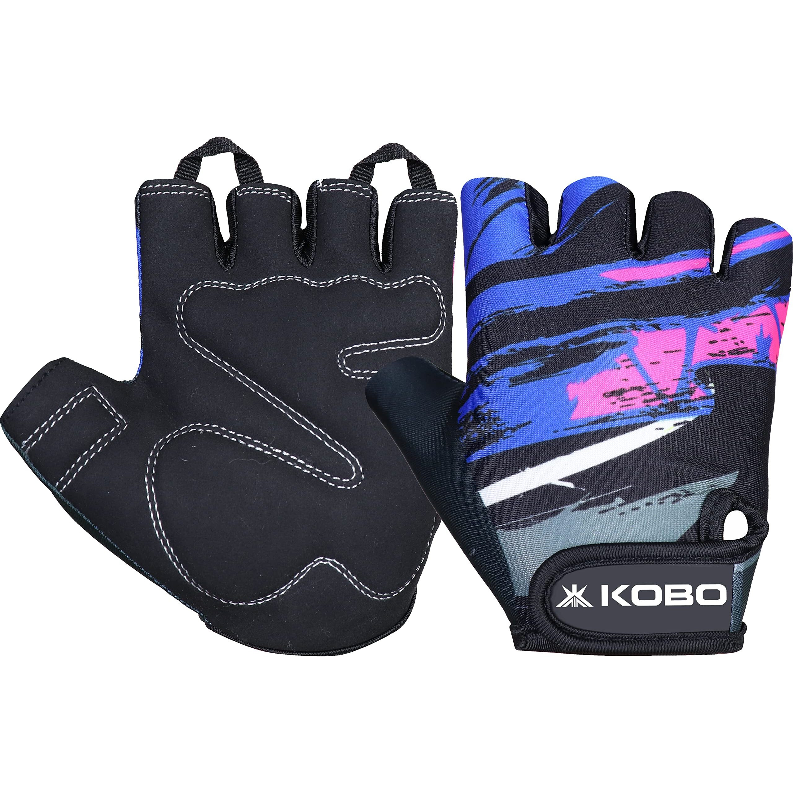 Kobo WTG-66 Weight Lifting Gym Gloves Hand Protector for Fitness Training